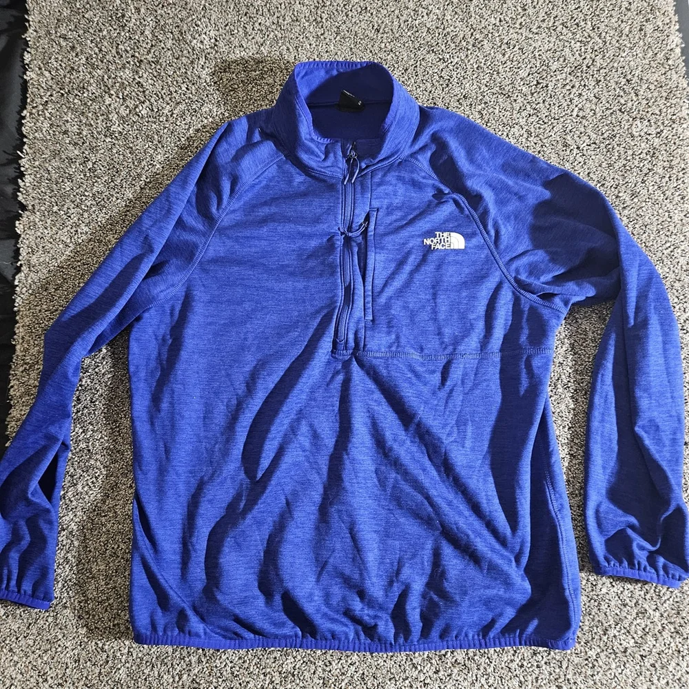 The North Face Pullover Mens Large Blue Canyonlands 1/2 Zip‎ Fleece NF0A5G9W
